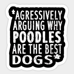 Poodle dog saying poodle mom woman puppy mistress Sticker